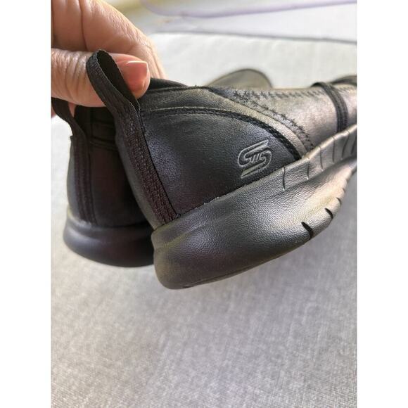 Skechers Shoes Womens 8.5 Wave Lite Good Nature Mary Jane Sneakers 23636 Black - Picture 4 of 7